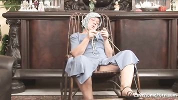 Old granny is still a cock thirsty woman