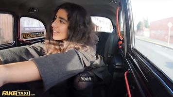 Fake Taxi Asian babe gets her tights ripped and pussy fucked by Italian cabbie