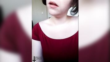 Mean Girl in Red Clothes Femdom Sexting Compilation