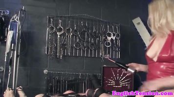 Femdoms bdsm electoplay for wrapped up sub