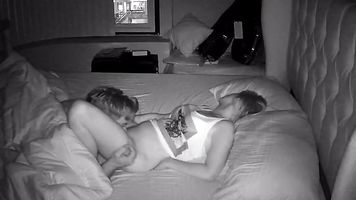 Mature blonde milf records her date