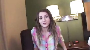 College girl gets filled up with cum