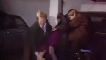 Woman was ambushed in the parking lot and by three guys.