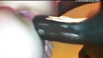 Amateur Brunette Tries BBC on CuckoldBang.com