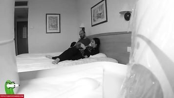 Good fucked in the bed of the hotel's room. SAN023