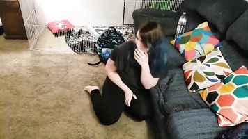 Teen Babysitter Caught Masturbating And Blackmailed To Finish