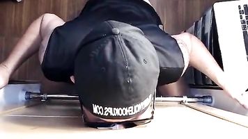 Milking Chocolate Cock At The Gloryhole