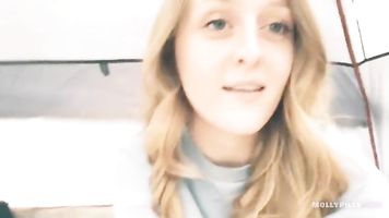 Nerdy College Nympho Fucks Hard in Tent with No Condom - Molly Pills - Horny Hiking Real Amateur Girlfriend Rides Your Cock with Big Ass POV - Ruined Cumshot - Amazing Blowjob