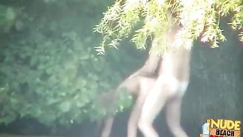 Real people have sex on the nude beaches
