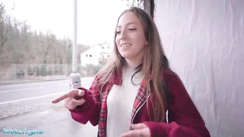 Public Agent Spanish Punk babe Venom Evil fucked in public